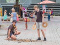 Spielstraßenaktion am Westerwaldplatz (Foto: Ralf Salecker)