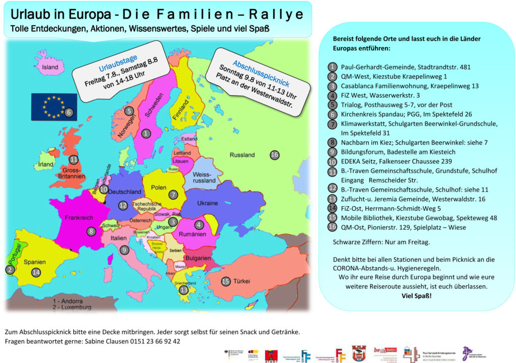 Urlaub in Europa - Die Familien-Rallye im Falkenhagener Feld