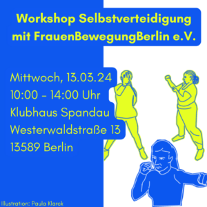 Selbstverteidigung 13.3.24 - Workshop Mädchen- und Frauenmärz 24