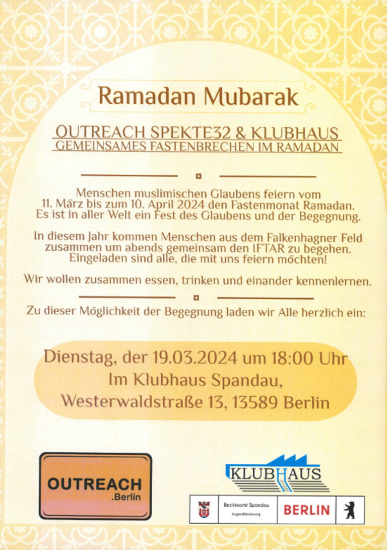 Gemeinsames Fastenbrechen im Ramadan