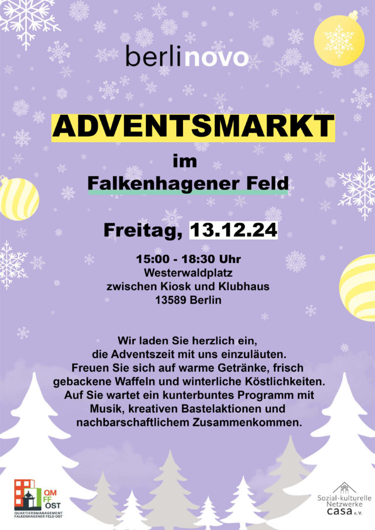 Adventsmarkt im Falkenhagener Feld