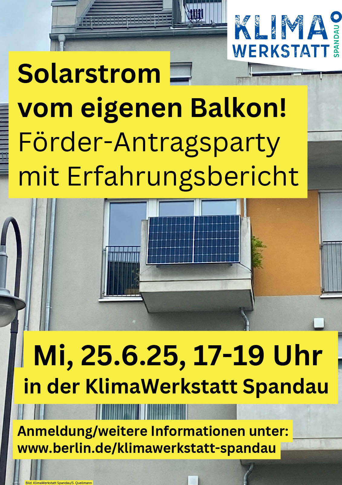 Förder-Antragsparty für Stecker-Solaranlagen - KlimaWerkstatt