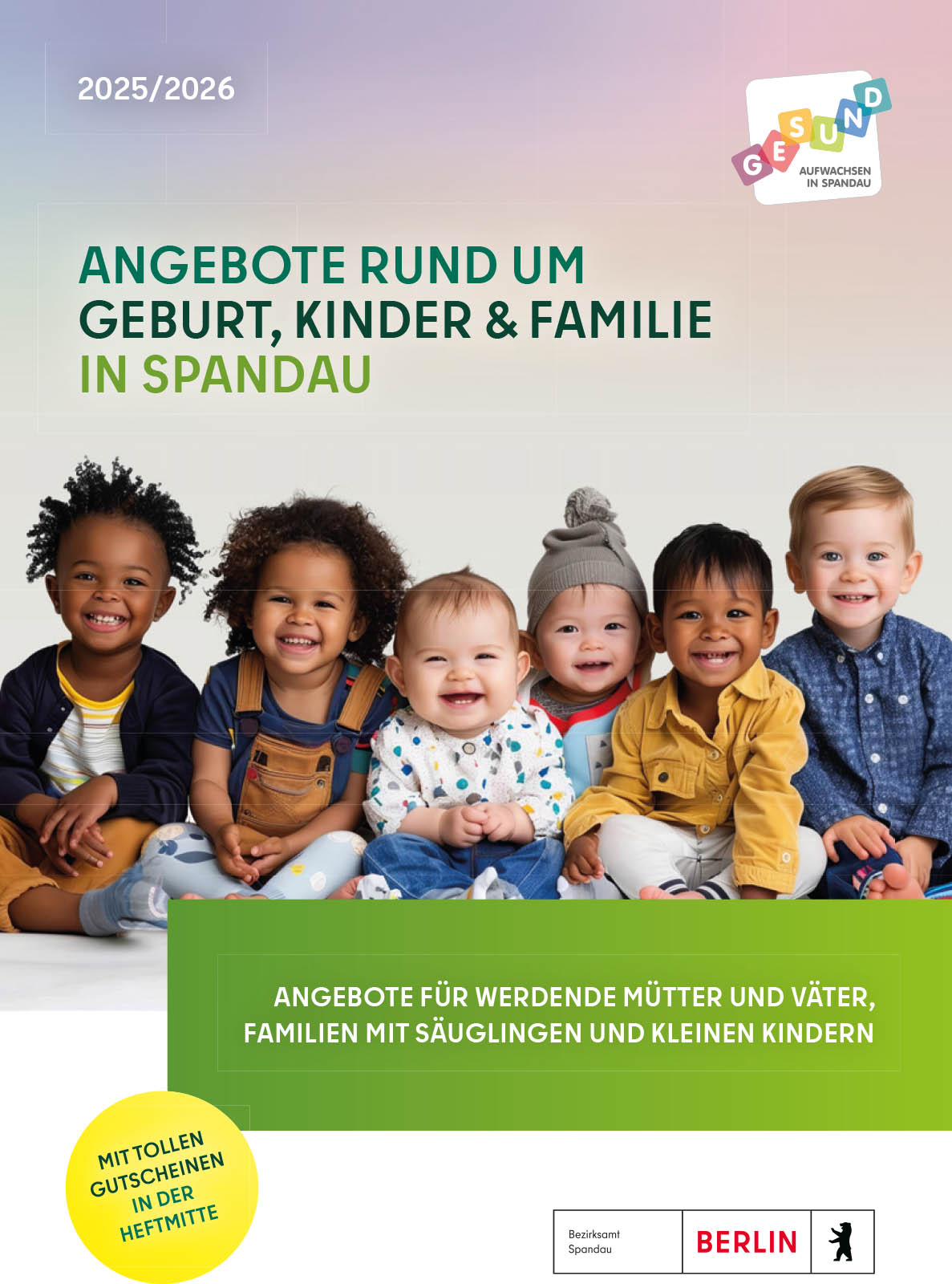 Broschüre: Angebote rund um Geburt, Kinder & Familie in Spandau