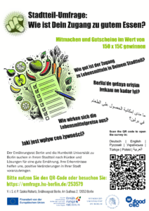 Stadtteil-Umfrage zu Ernährungsarmut