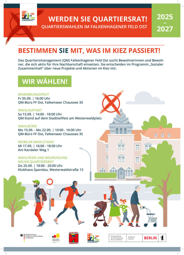 Der Quartiersrat im Falkenhagener Feld Ost stellt sich neu auf