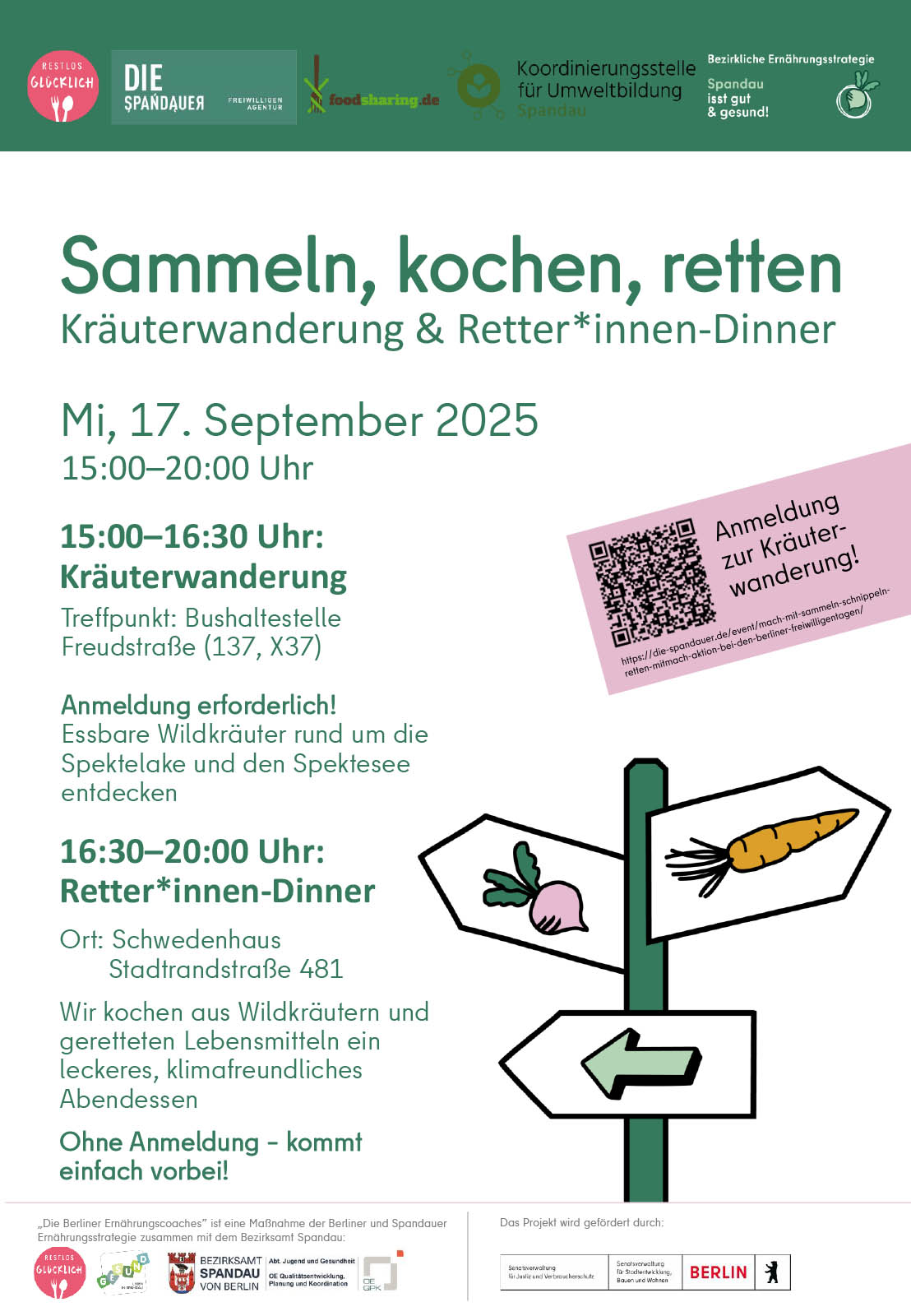 Sammeln, kochen, retten