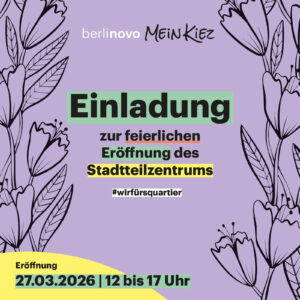 Eröffnung temporäres Stadtteilzentrum Falkenhagener Feld