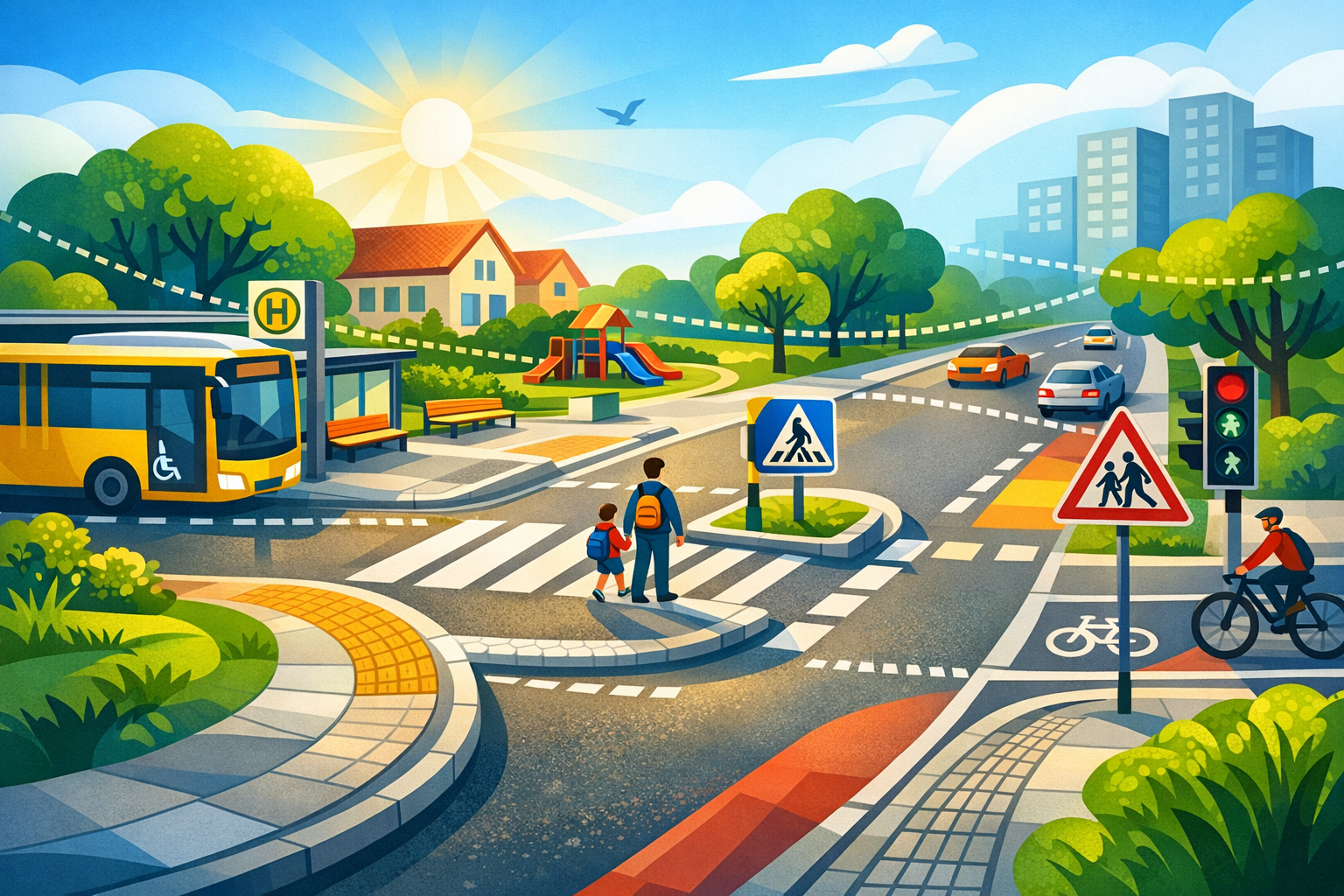 Mehr Sicherheit auf dem Schulweg an der Stadtrandstraße