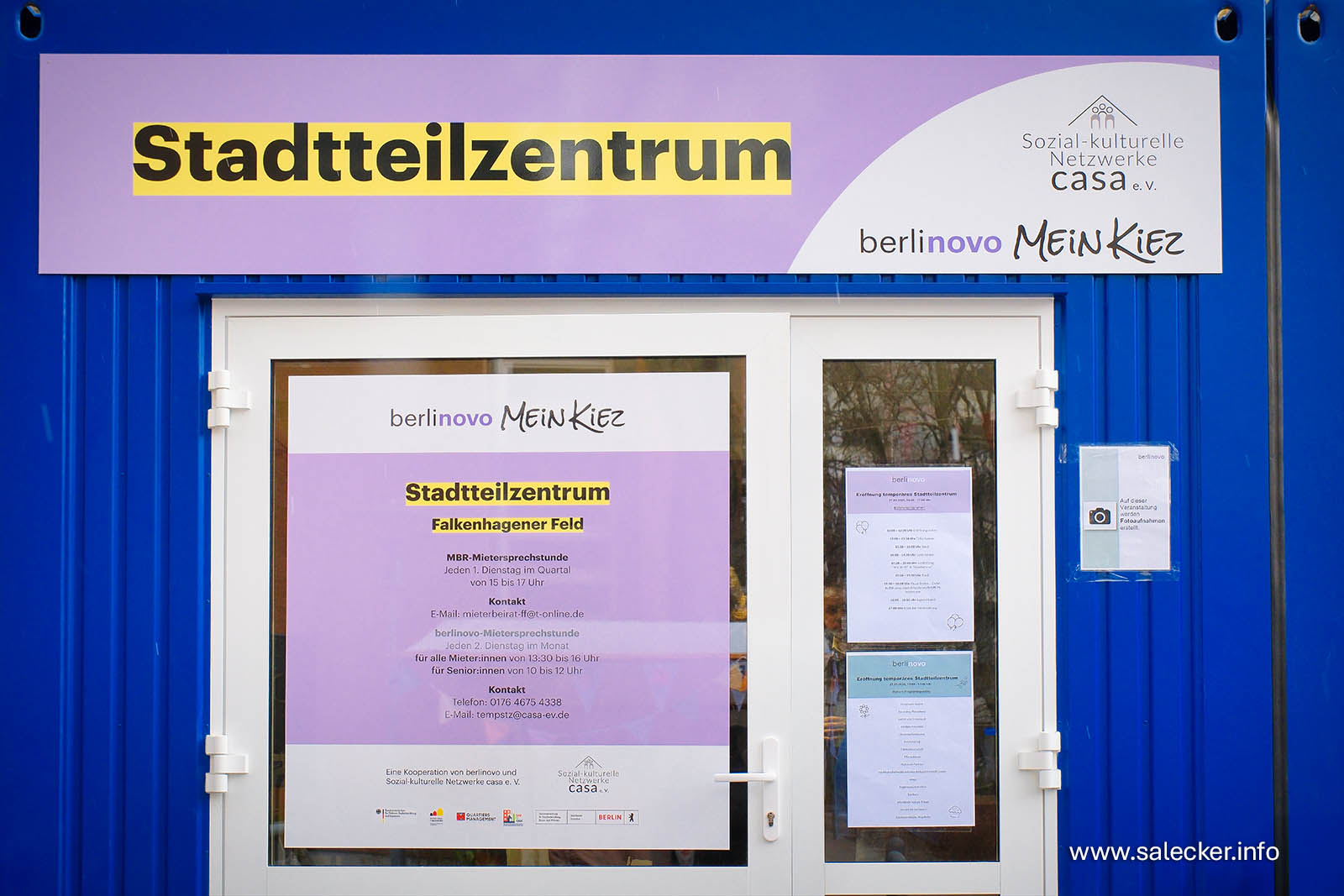 Eröffnung des temporären Stadtteilzentrums (Foto: www.salecker.info)