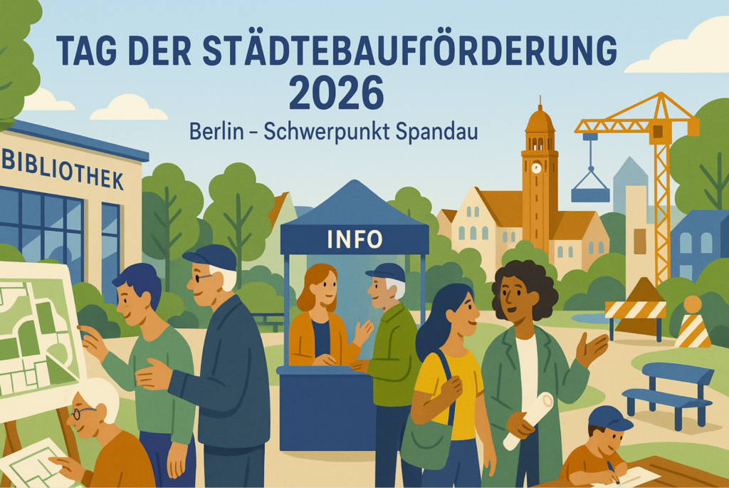 Tag der Städtebauförderung 2026 (KI-Illu: www.salecker.info)