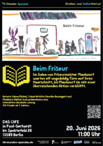 Lesung für Kinder: BEIM FRISEUR - Eine Reimgeschichte mit Überraschungen
