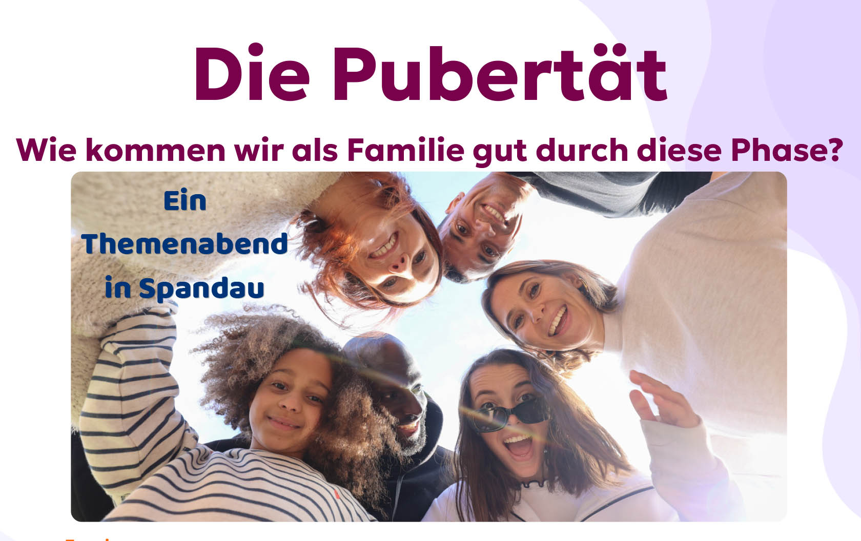 Themenabend für Eltern "Pubertät" 24.9.2026